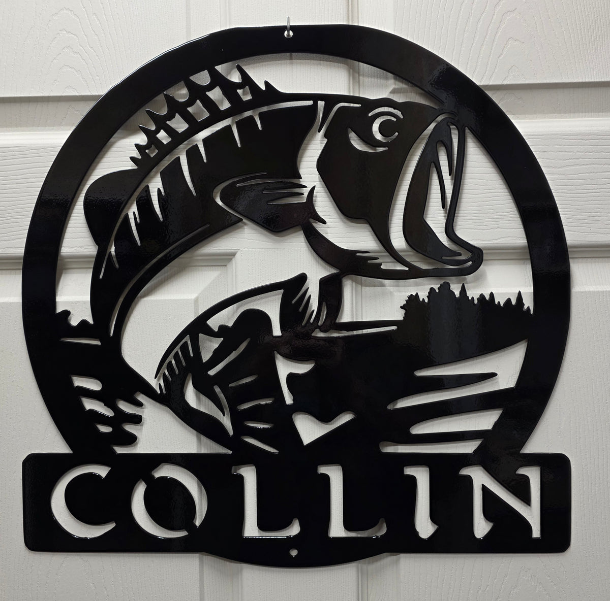 Large Mouth Bass Personalized Monogram