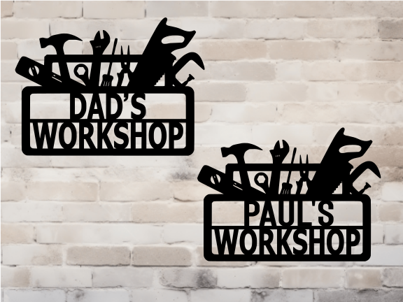 Custom Toolbox Workshop Sign
