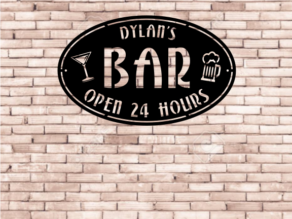 Personalized Bar Sign