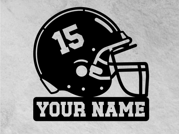 Personalized Football Helmet