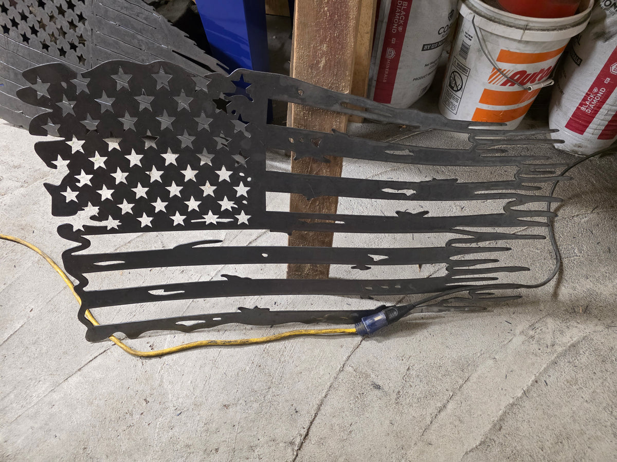 Two Layered Tattered Flag