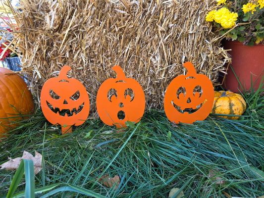 Six Piece Pumpkin Yard Signs