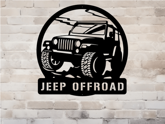 Offroad Jeep Sign