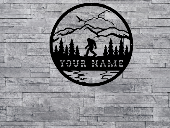Personalized Yeti Sign