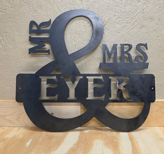 Mr. Mrs. Monogram Style 2